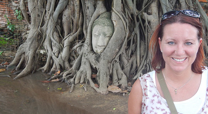 Me at Wat Mahathat, Thailand